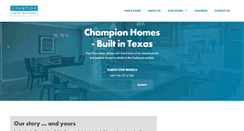 Desktop Screenshot of championhomesoftx.com