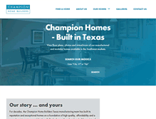 Tablet Screenshot of championhomesoftx.com